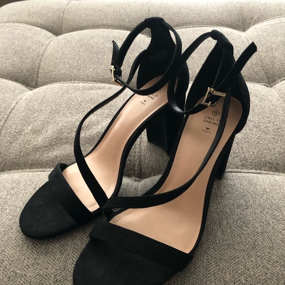Call It Spring Shoes - Call It Spring Black Heels